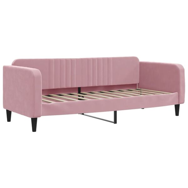 vidaXL Slaapbank 80x200 cm fluweel roze