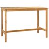 vidaXL Bartafel Naturel 150 x 75 x 105 cm Massief Teakhout
