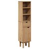 vidaXL Badkamerkast OTTA 35x30x159 cm massief grenenhout