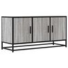 vidaXL Tv-meubel 100x35x50 cm bewerkt hout metaal grijs sonoma eiken