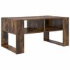 vidaXL Salontafel Gerookt eiken 92 x 53 x 45 cm Bewerkt hout