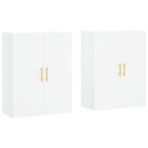 vidaXL Hangkasten 2 st 69,5x34x90 cm wit