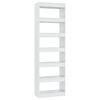 vidaXL Boekenkast/kamerscherm 60x30x198 cm hoogglans wit