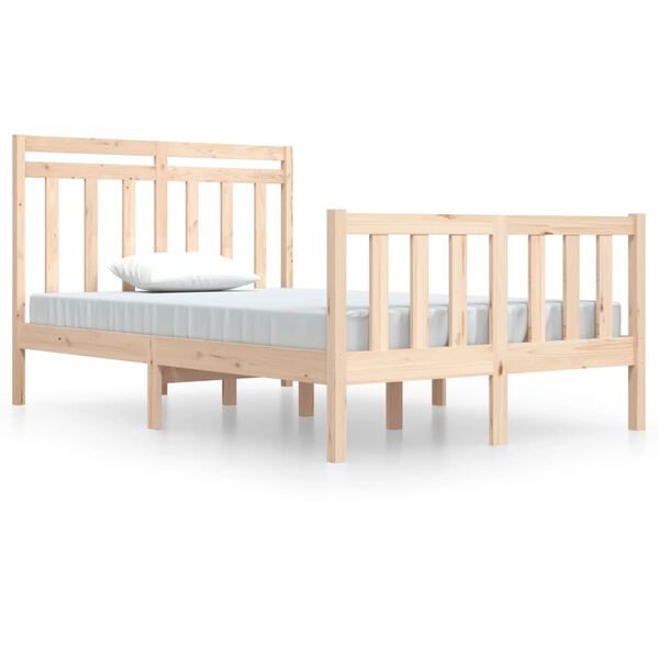 vidaXL Bedframe massief hout 120x190 cm