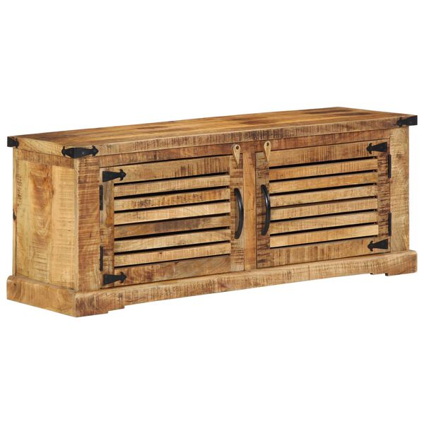 vidaXL Schoenenkast Bruin 110 x 38 x 45 cm Massief mangohout