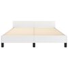 vidaXL Bedframe met hoofdbord kunstleer wit 140x200 cm