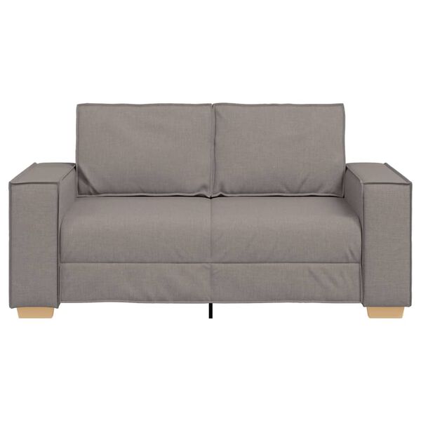 vidaXL 2-zitsbank Taupe 160x78x84 cm Stof