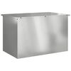 vidaXL Tuinkussenopbergdoos Staal 80 x 50,5 x 50 cm 175 L Zilver