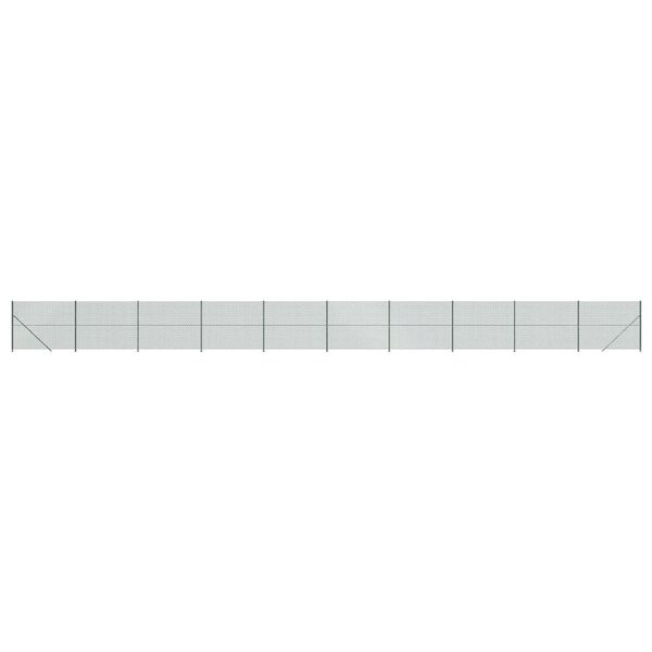 vidaXL Gaashek met flens 2x25 m groen