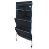 vidaXL Opslagzak met opslag Zwart en Blauw 91 x 47,5 cm oxford