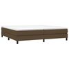 vidaXL Boxspring bed stof donkerbruin 200x200 cm