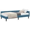 vidaXL Hoekbedframe met Matras 2 st Blauw 90 x 200 cm Fluweel