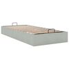 vidaXL Bedframe zonder matras 90x190 cm fluweel lichtgrijs