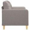 vidaXL Tweezitsbank 120 cm stof taupe
