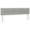 vidaXL Bedframe zonder matras 120x190 cm stof lichtgrijs
