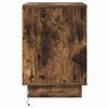 vidaXL Nachtkastje 2 pcs Gerookt eiken 39 x 34,5 x 50 cm Bewerkt hout