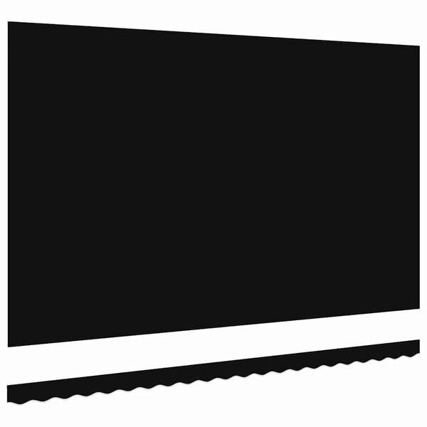 vidaXL Vervangingsdoek voor zonnescherm Zwart 480 x 345 cm Polyester