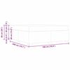 vidaXL Bedframe met matras Grijs 180 x 200 cm Stof