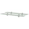 vidaXL Schappen zwevend 2 st 60x20 cm 8 mm glas