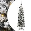 vidaXL Kunstkerstboom Groen 150 cm PVC en Staal en Kunststof