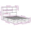 vidaXL Bed met boekenkast zonder matras hout wasbruin 140x200 cm