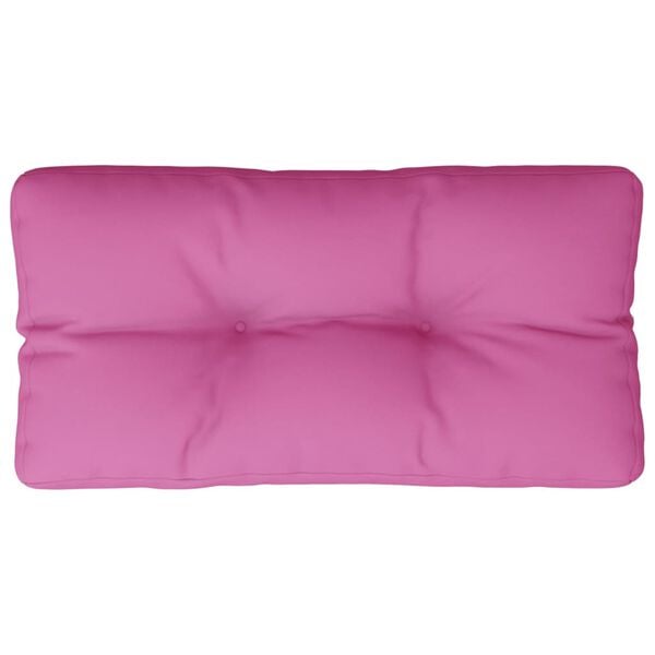 vidaXL Palletkussen 80x40x12 cm stof roze
