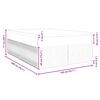 vidaXL Boxspring met matras fluweel donkerblauw 140x200 cm