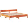 vidaXL Bedframe zonder matras massief grenenhout wasbruin 200x200 cm
