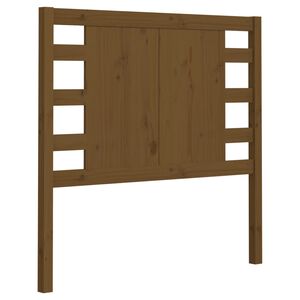vidaXL Hoofdbord 106x4x100 cm massief grenenhout honingbruin