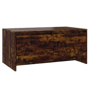 vidaXL Salontafel 90x50x41,5 cm bewerkt hout gerookt eikenkleurig