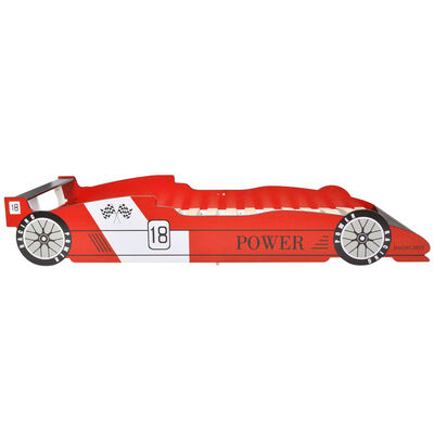 vidaXL Kinderbed raceauto rood 90x200 cm
