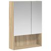 vidaXL Badkamer spiegelkast Sonoma Eiken 50 x 14,5 x 70 cm