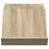 vidaXL Tijdschrift Rek Sonoma Eiken 53 x 40 x 28.5 cm Bewerkt hout