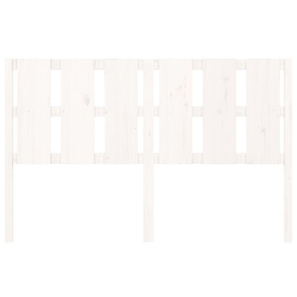 vidaXL Hoofdbord 155,5x4x100 cm massief grenenhout wit