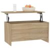 vidaXL Salontafel 102x55,5x52,5 cm bewerkt hout sonoma eikenkleurig