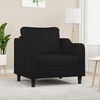 vidaXL Fauteuil 60 cm stof zwart