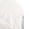 vidaXL Prieel met dak 13,38x4,08x3,22 m polyetheen wit