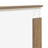 vidaXL Bedframe met hoofdeinde Artisan Eiken 120 x 190 cm Bewerkt hout