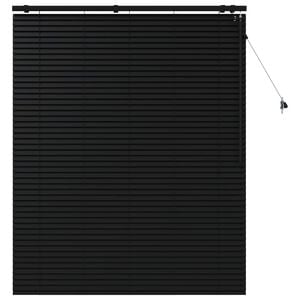 vidaXL Venetiaanse jaloezie Zwart 135 x 160 cm 35 mm