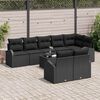 vidaXL Tuin Sofa Set 9 pcs poly rattan