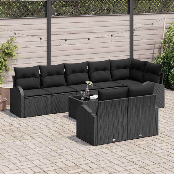 vidaXL Tuin Sofa Set 9 pcs poly rattan