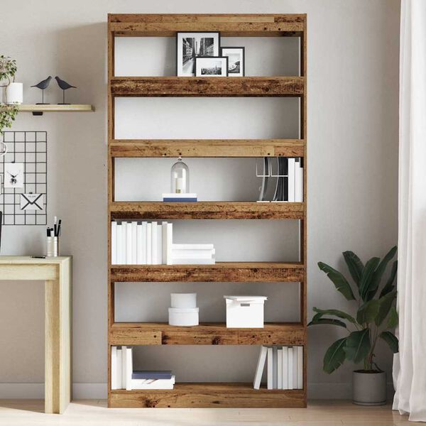 vidaXL Boekenkast Artisan Eiken 100 x 30 x 198 cm Bewerkt hout
