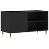 vidaXL Platenkast 85x38x48 cm bewerkt hout zwart