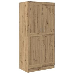 vidaXL Kledingkast Ambachtelijk eiken 82,5 x 51,5 x 180 cm
