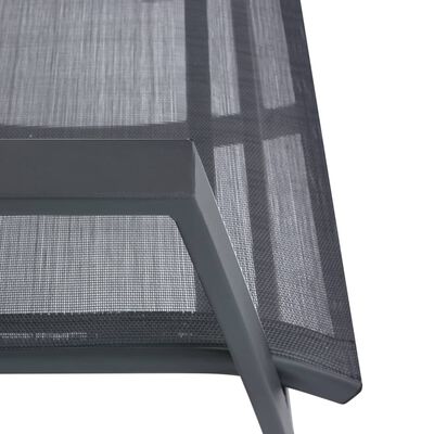 vidaXL Tuinschommelstoelen 2 st textileen donkergrijs