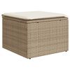 vidaXL 13-delige Loungeset met kussens poly rattan beige