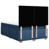 vidaXL Boxspring met matras stof blauw 160x200 cm