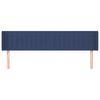 vidaXL Hoofdbord met randen 163x16x78/88 cm stof blauw