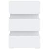 326846 vidaXL Nachtkastje LED 45x35x67 cm bewerkt hout wit