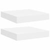 vidaXL Wandschappen zwevend 2 st 23x23,5x3,8 cm MDF wit